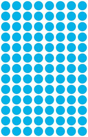 Etikett, 8 mm, kör, AVERY ZWECKFORM, kék, 416 etikett/csomag